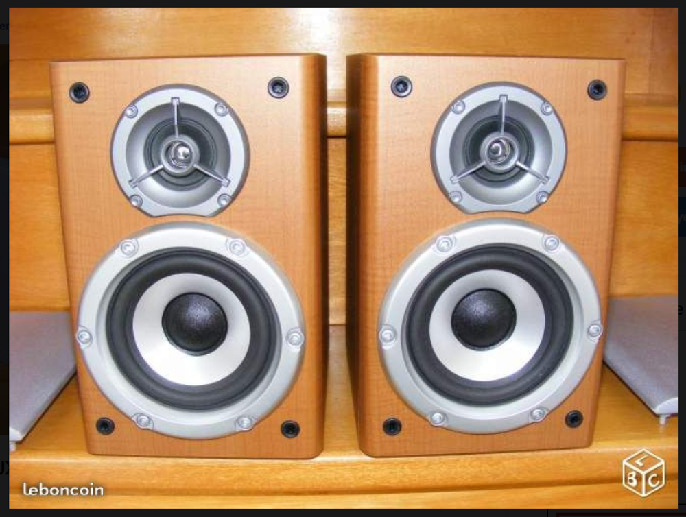 2 enceintes JVC SP-UXS59 (COULEUR BOIS) Audio et hifi