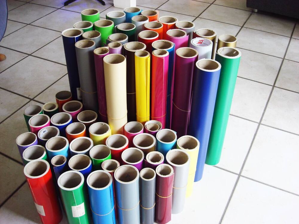 lot rouleaux de vinyle adh&eacute;sif pour stickers Décoration