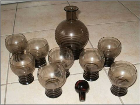 SERVICE à APERITIF CARAFE avec bouchon + 8 VERRES 15 Montauban (82)