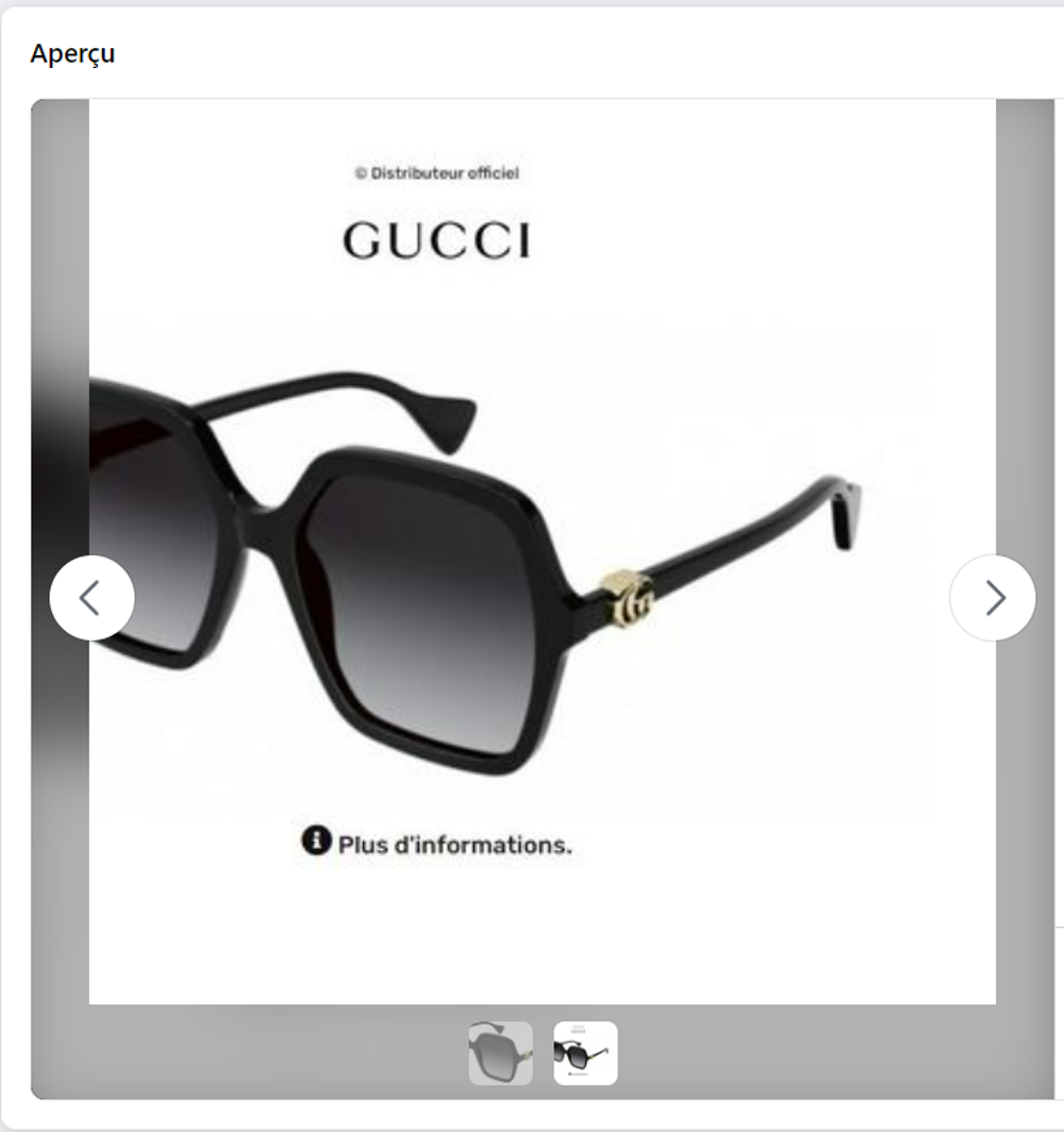 Gucci GG1072S-001-56 Lunettes Femme Bijoux et montres
