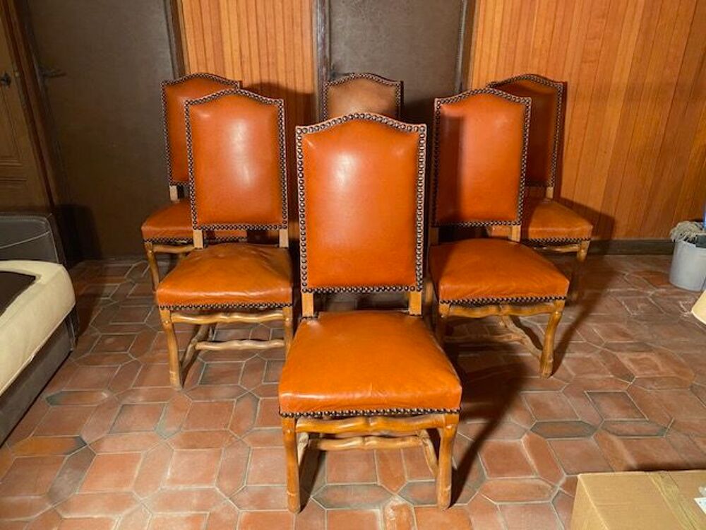 6 chaises monast&egrave;re Meubles