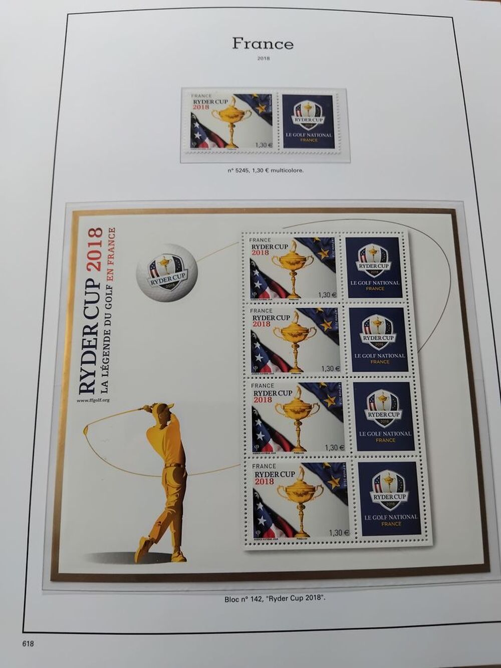 Timbres ann&eacute;e 2018 compl&egrave;te neuve 