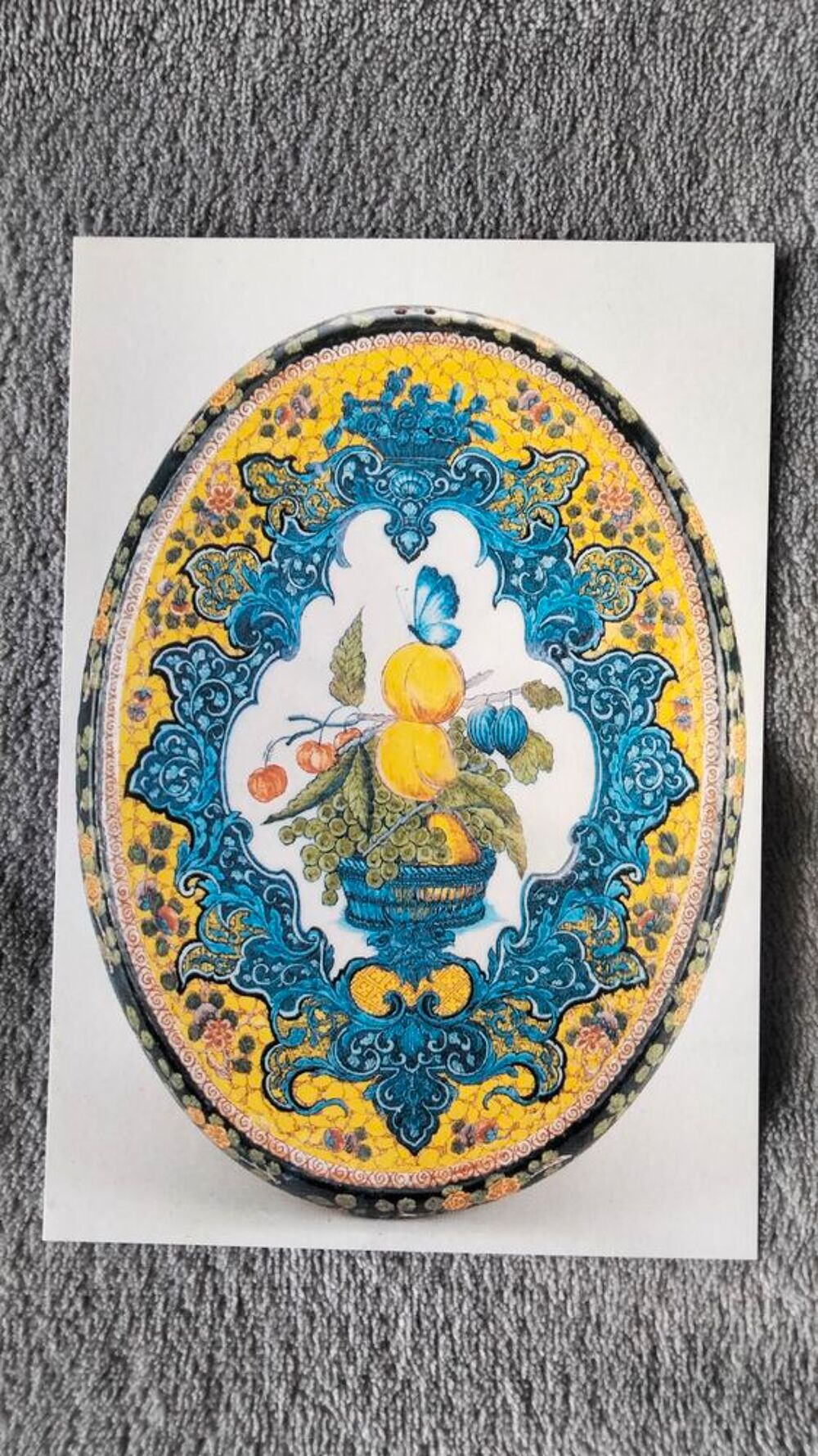 Lot deux cartes postales Mus&eacute;e Arts D&eacute;coratifs fa&iuml;ence 