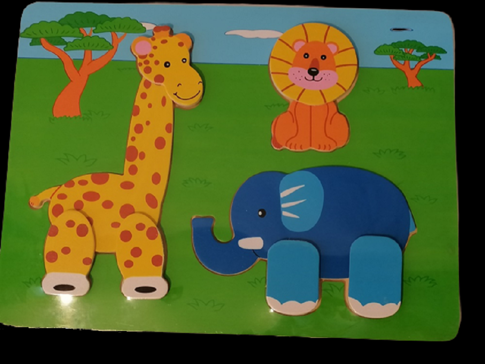 Puzzle en Bois La Girafe et ses Amis Jeux / jouets
