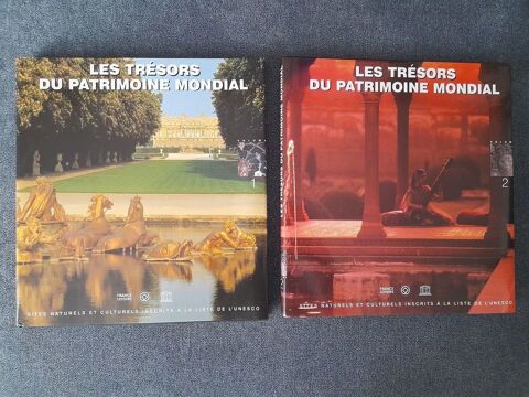 2 Livres LES TRESORS DU PATRIMOINE MONDIAL 8 ragny (95)