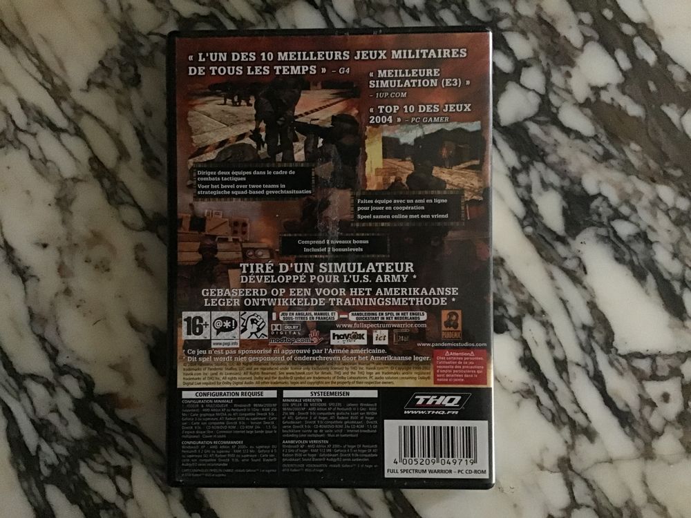 jeu Full Spectrum warrior Consoles et jeux vidos