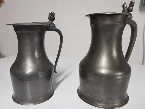 Deux Pichets en etain 80 Ribrac (24)