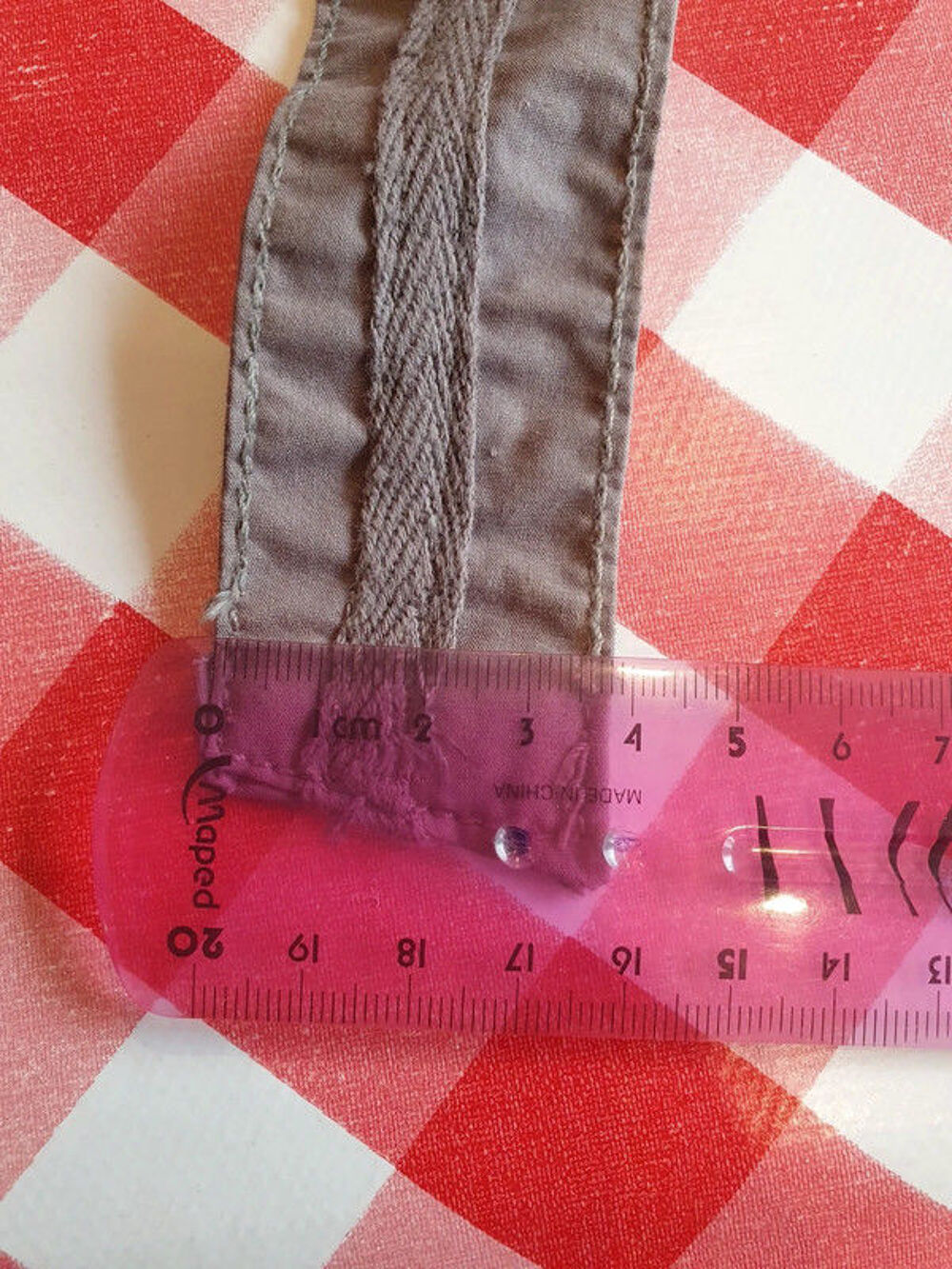 Ceinture en tissu - gris Bijoux et montres