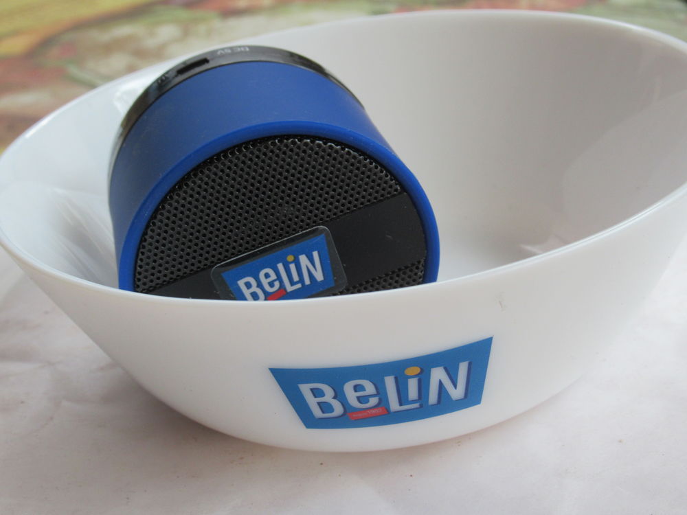 Ensemble "BELIN" coupelle ap&eacute;ritif + haut-parleur 