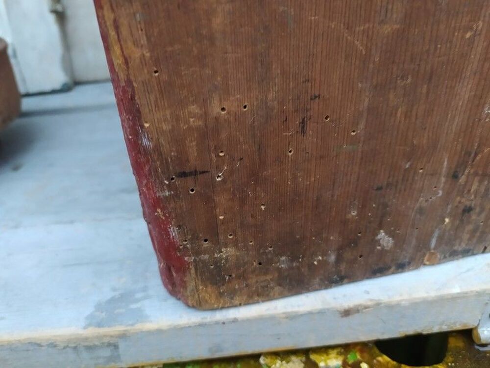 Petit Meuble Armoire Bois Style Ferme Patine Bordeaux
Meubles