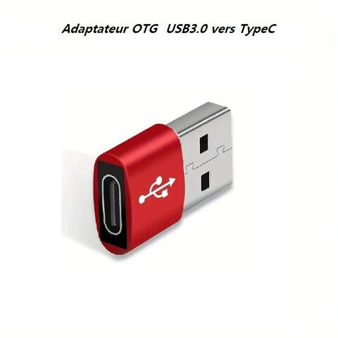 Lot (2 Pieces) Adaptateurs USB OTG    5 Bordeaux (33)