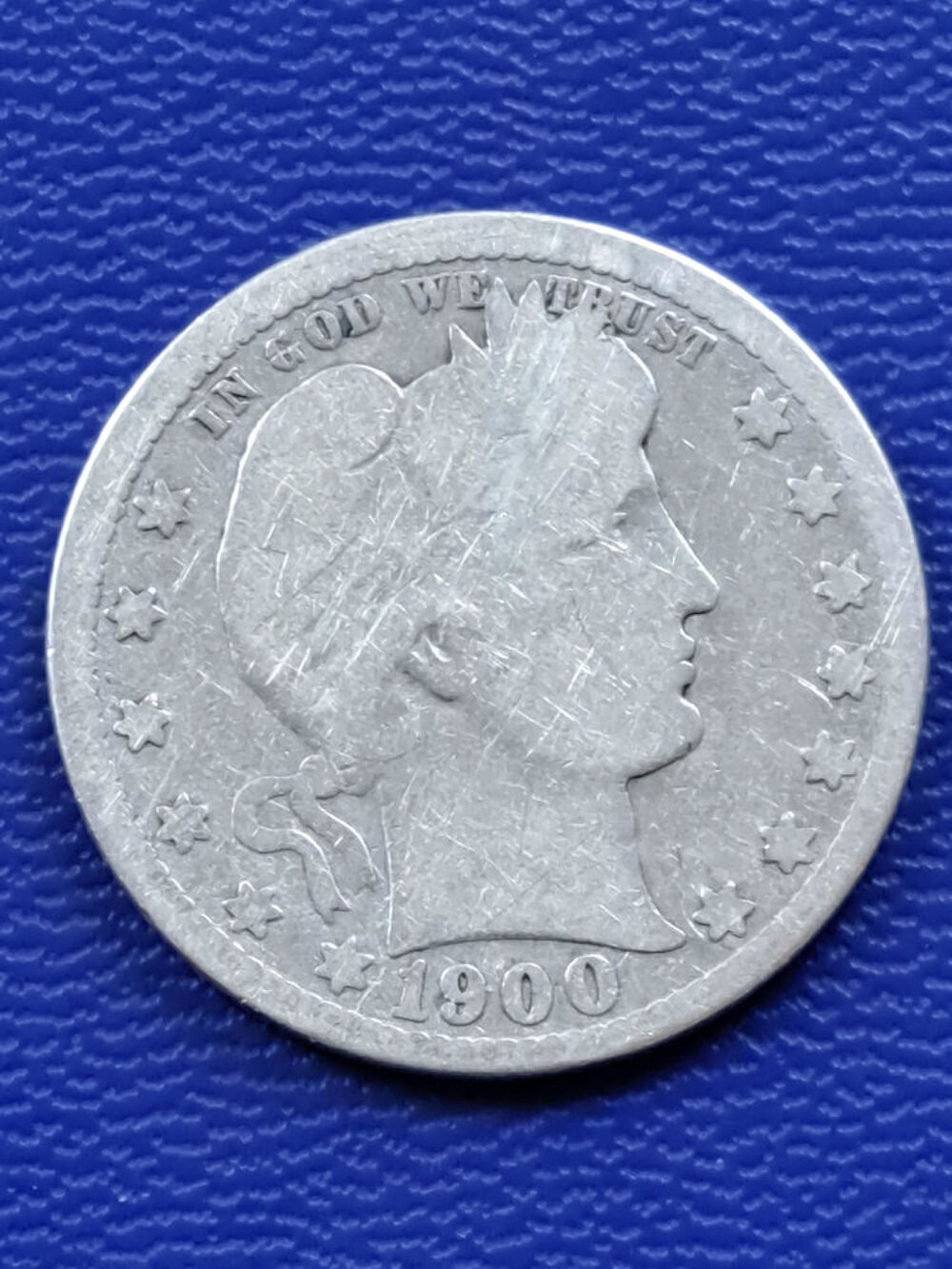 1900 O Etats-Unis 25 centimes argent New Orleans 