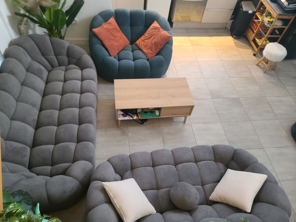 Lot de 3 Canap&eacute;s style Bubble Meubles