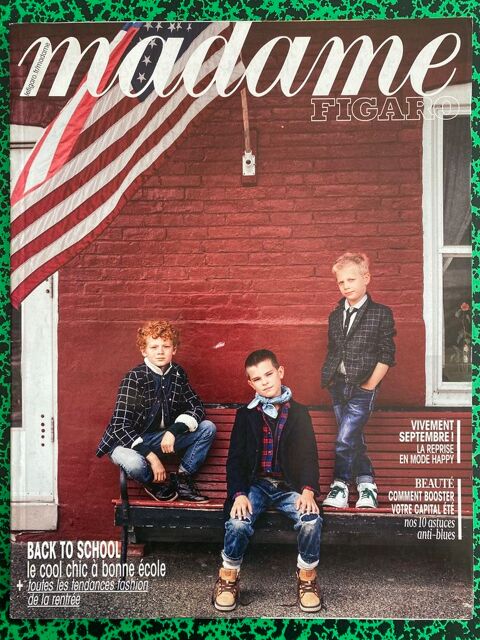 MADAME FIGARO n�22088 14/08/2015 BACK TO SCHOOL Sp�cial enfa 6 Jou�-l�s-Tours (37)
