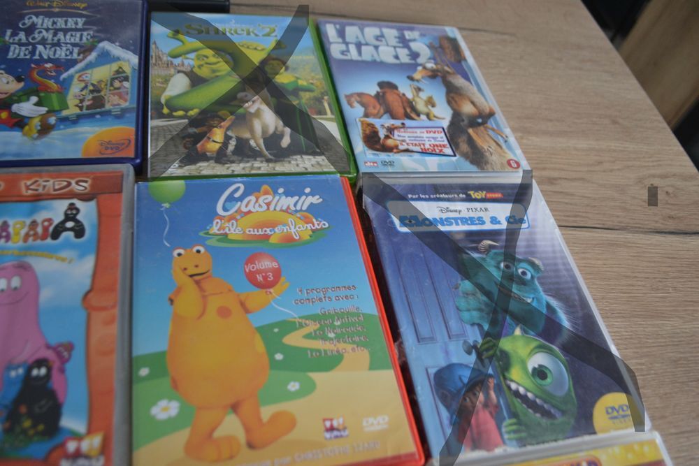 Lot 8 dessins anim&eacute;s DVD DVD et blu-ray