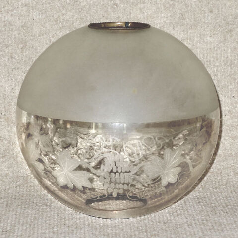 Abat jour verre spherique antique vintage 75 Villelongue-dels-Monts (66)