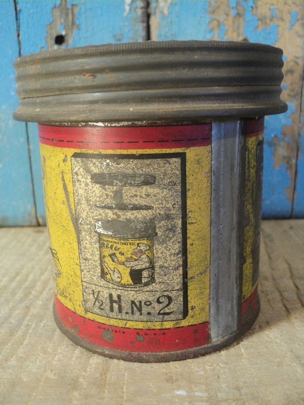Ancienne Boite de Conserve Publicitaire La Cordon Bleu. 