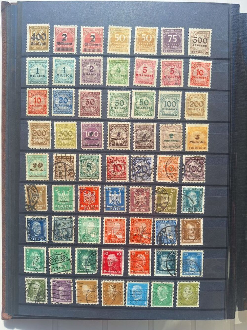 S&eacute;rie de timbres de collection d'Allemagne 