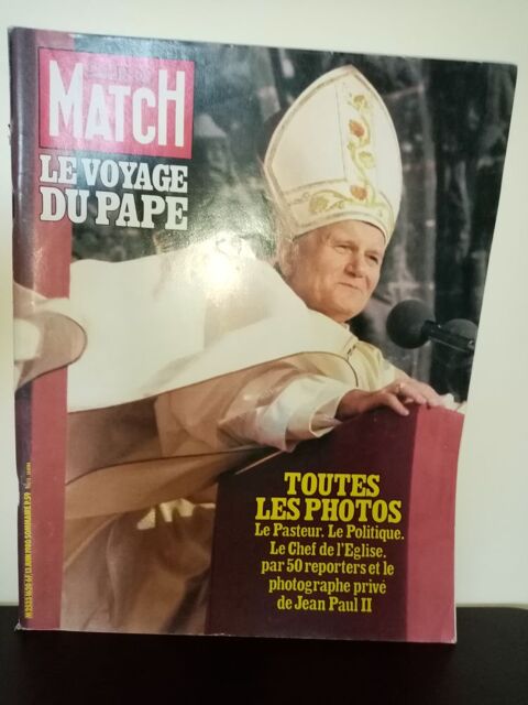 Paris Match N� 1620 du 13/06/1980 - Le voyage du Pape 10 Angers (49)