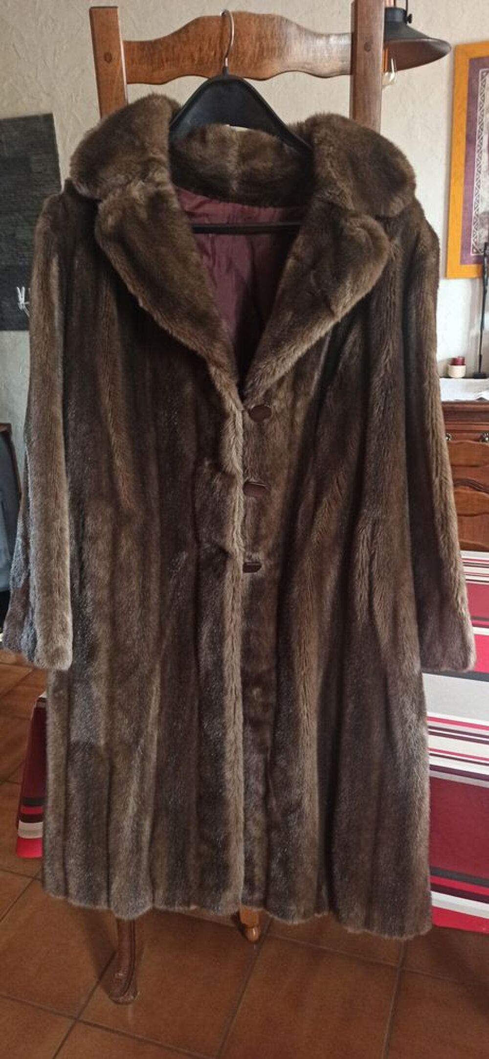 Manteau fourrure synth&eacute;tique Vêtements