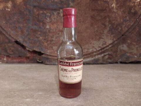 Ancienne Mignonnette Liqueur Crme de Prunelle Abb Franois 1 Loches (37)