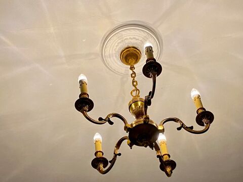 Lustre 5 branches Lucien Gau 550 Marseille-en-Beauvaisis (60)