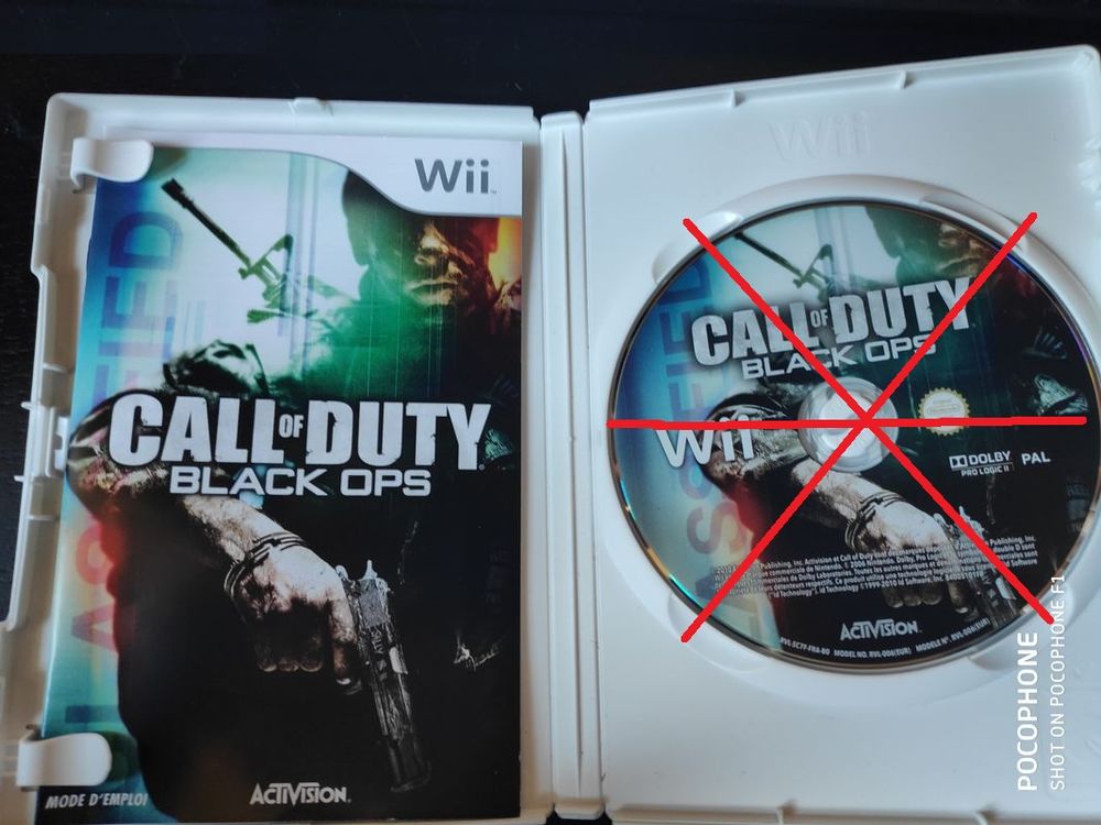 notice et boite call of duty black ops Consoles et jeux vidéos