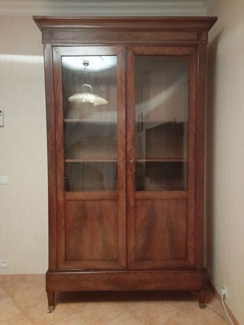 meuble vitrine en acajou avec 5 tablettes 125 Alfortville (94)