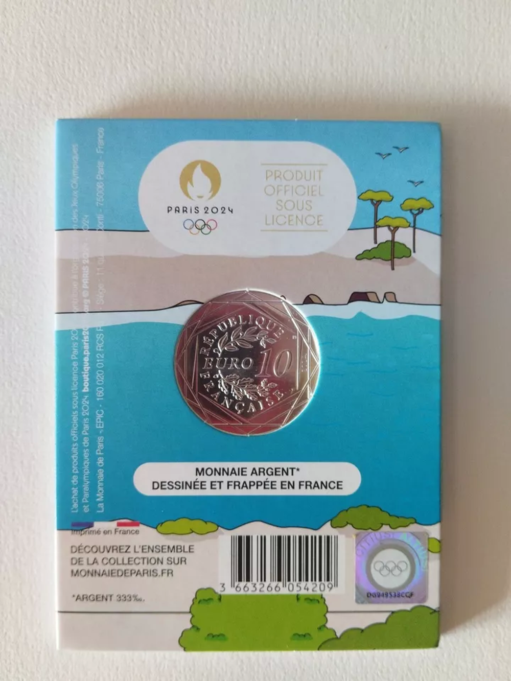 10e Argent JO Paris 2024 Phryge Les Calanques De Marseille 