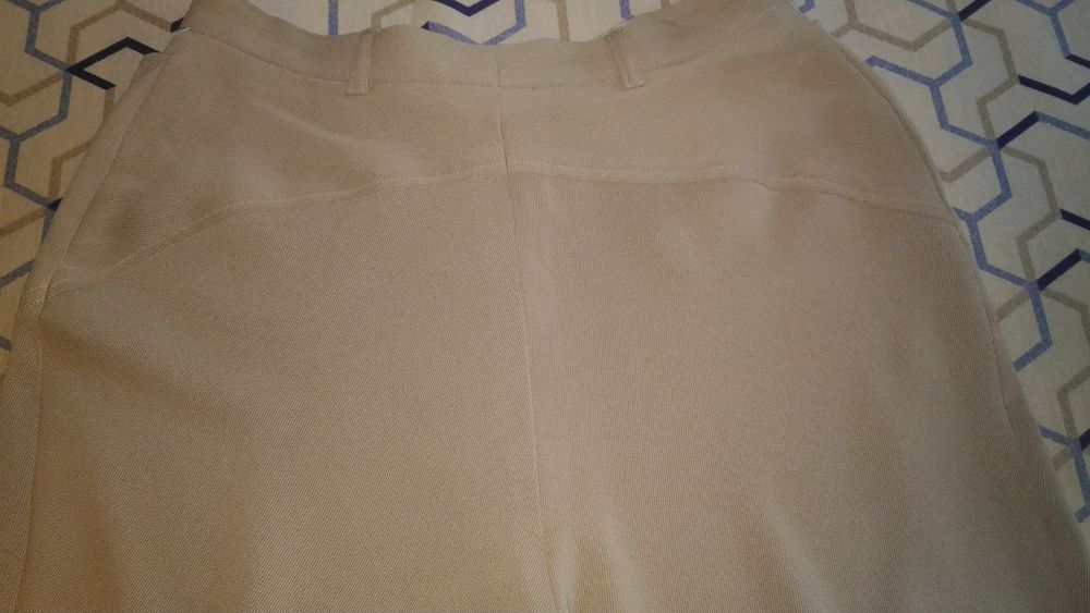 pantalon CACHAREL tissu beige clair sans motif extr&ecirc;mement l Vêtements