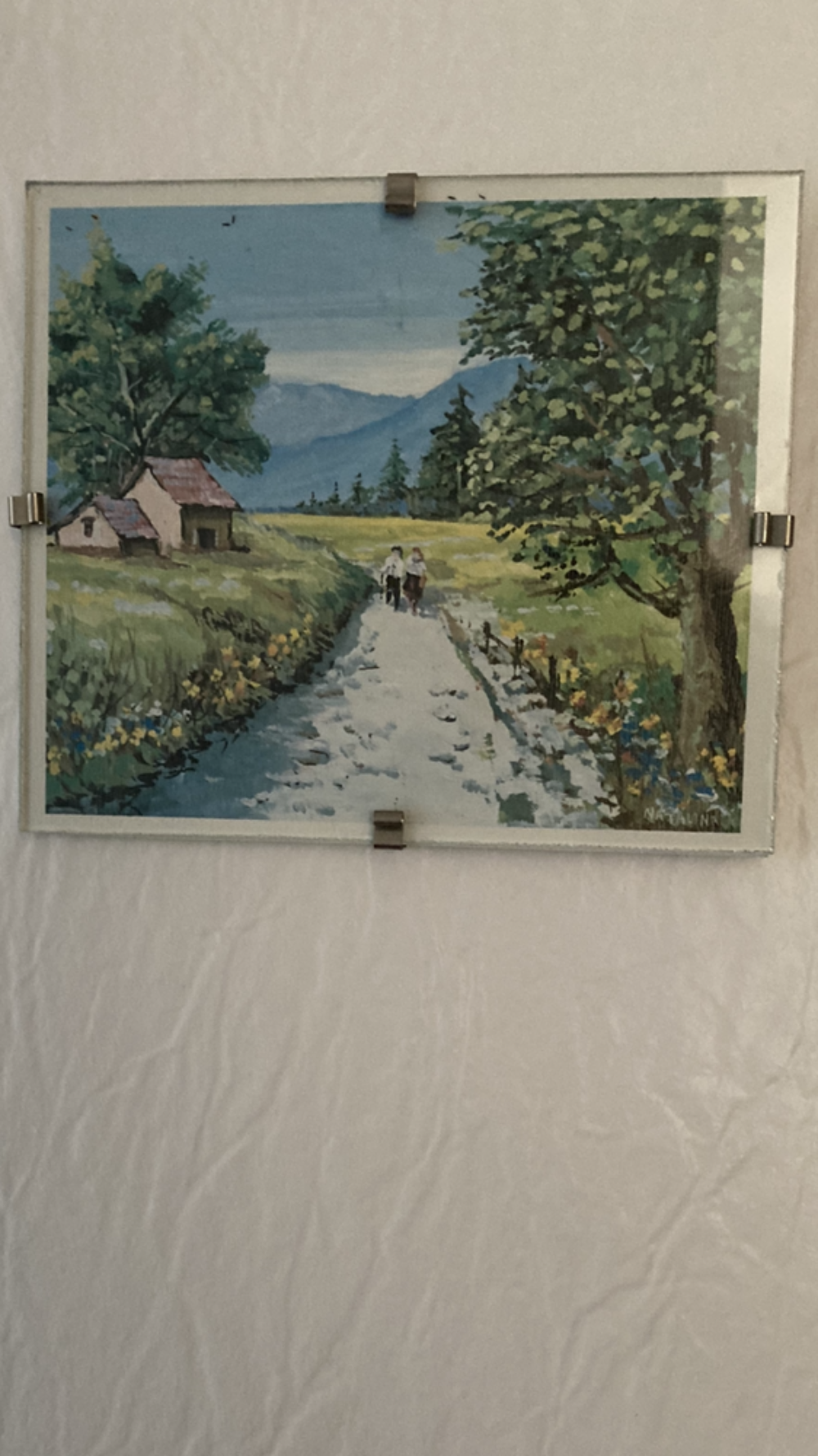 Petit tableau motif aquarelle Décoration