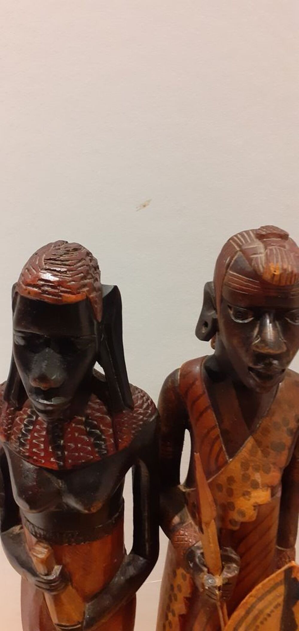 SCULPTURE BOIS COUPLE GUERRIERS
Décoration