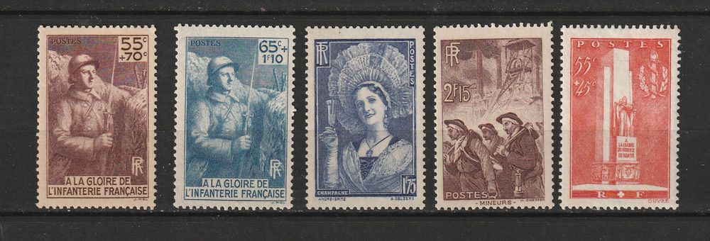 Timbres Neufs ANNEE 1938 