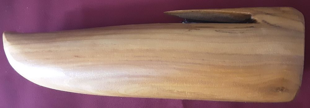 conteneur en bois clair d'olivier verniss&eacute; en ext&eacute;rieur Cuisine