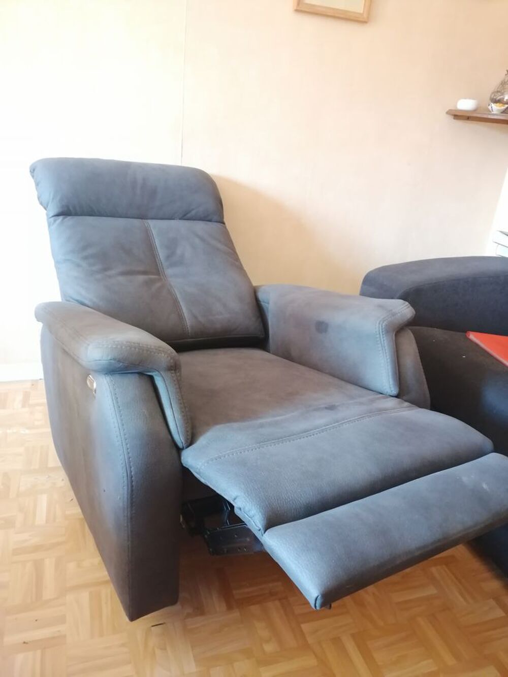 Fauteuil &eacute;lectrique gris anthracite Meubles