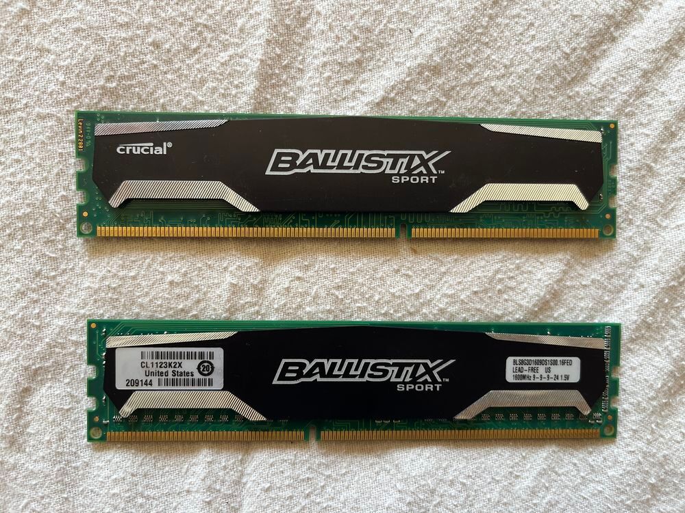 Ram Crusial Ballistix sport Matériel informatique