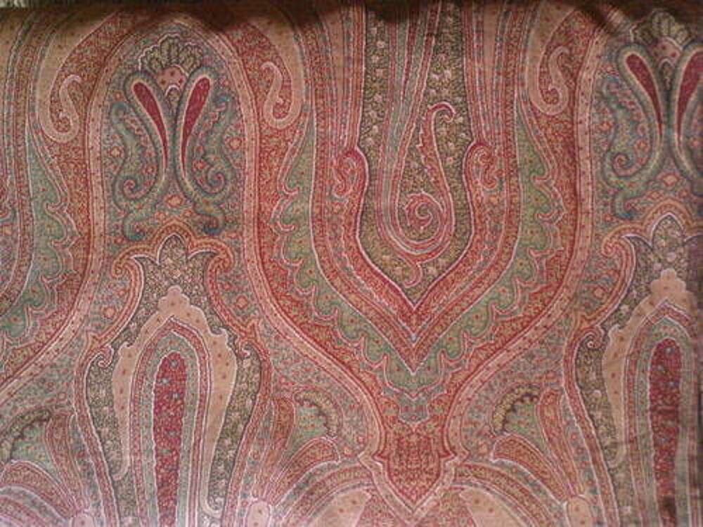 2 grands tissus en cotton motif paisley (340 x 540 cm) Dcoration