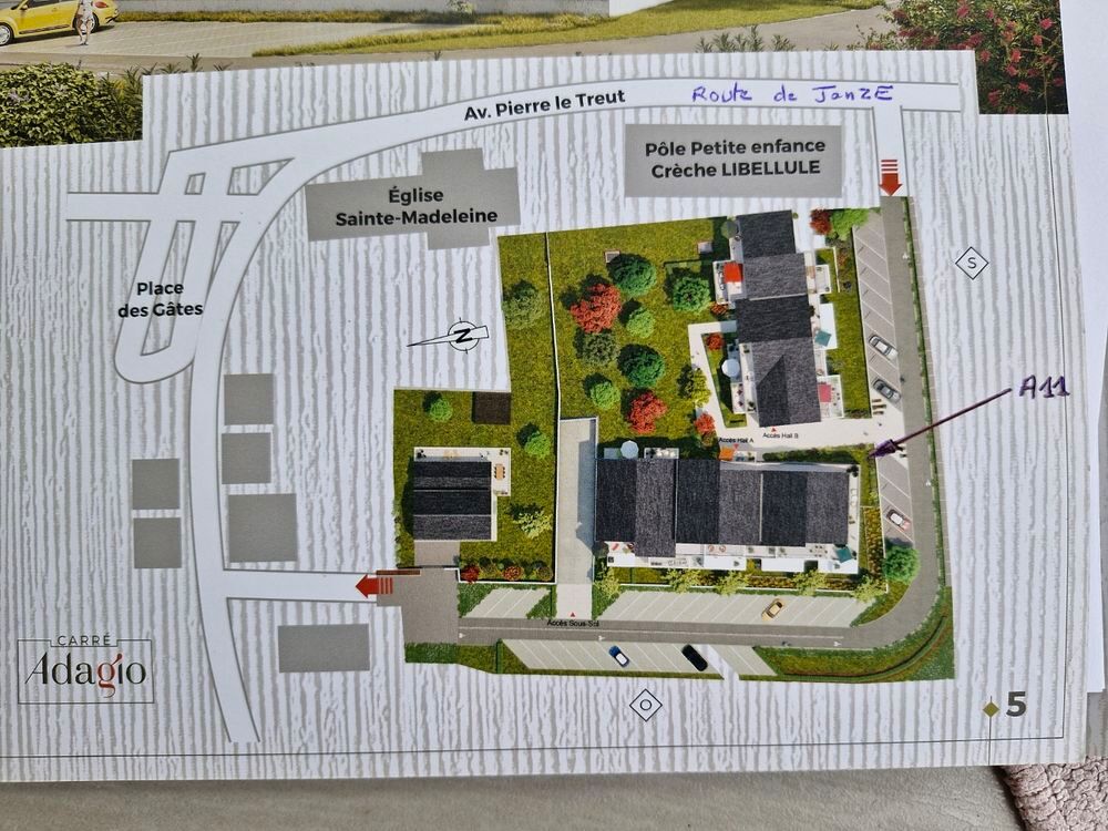 Location Appartement T3* récent , 76 m2 ,terrass.18 m2 ,Centre Chateaugiron Châteaugiron