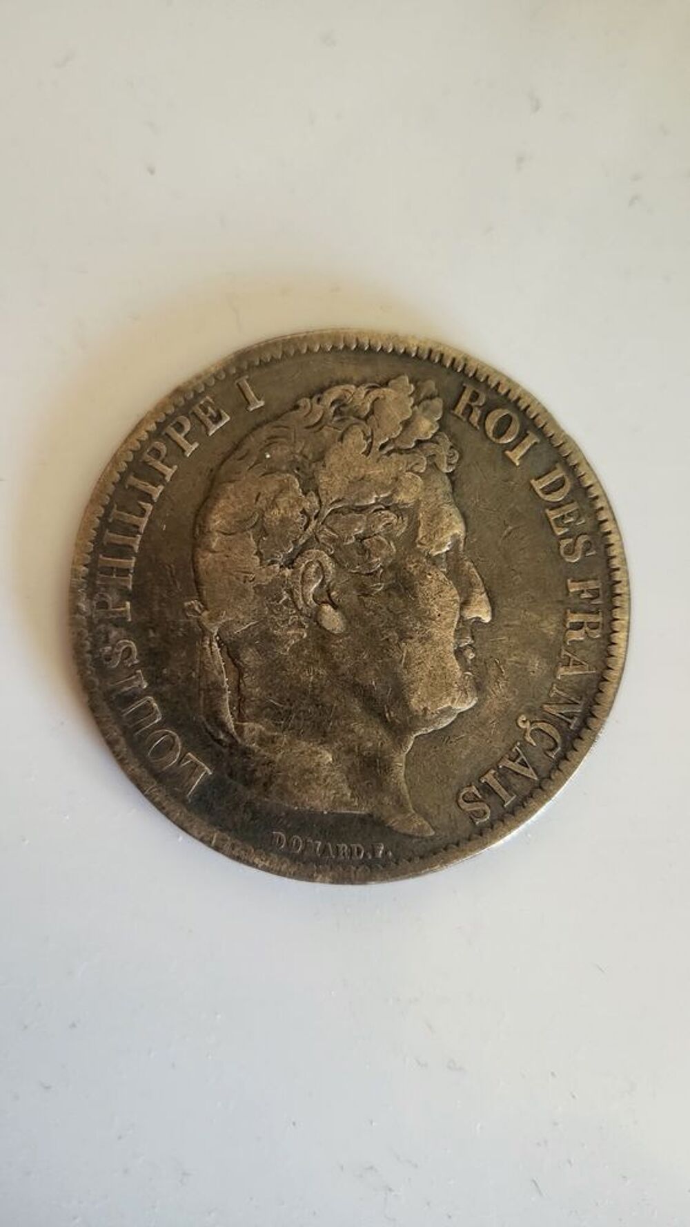 Louis-philippe-5 francs 1831 Lyon tranche en creux 
