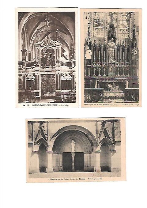 6 cartes postale sur la  Notre-dame de liesse Lot n�2 5 Viry-Noureuil (02)