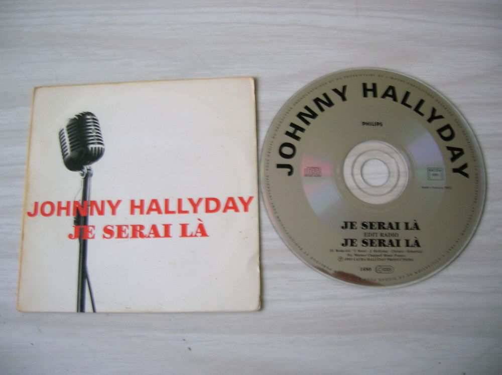 CD JOHNNY HALLYDAY Je serai l&agrave; - PROMOTIONNEL CD et vinyles