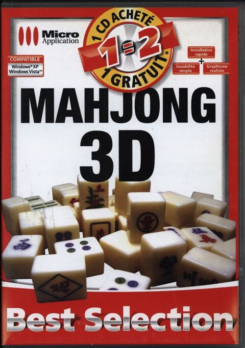 MAHJONG 3 D  pour  PC
10 Septèmes-les-Vallons (13)
