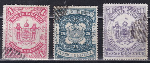 Timbres Grande Bretagne-GB-Borno du Nord-North Borneo 1883- 1 Lyon 5 (69)
