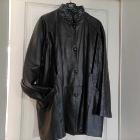 Veste en cuir vritable 100% agneau 50 Troyes (10)