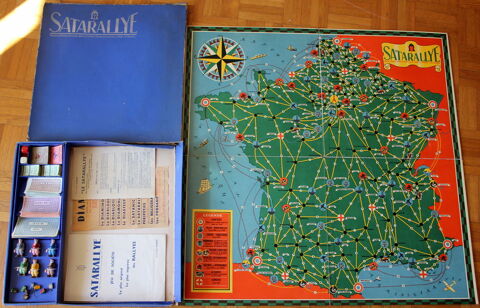 Jeu de société SATARALLYE Edition de luxe années 40 210 Issy-les-Moulineaux (92)