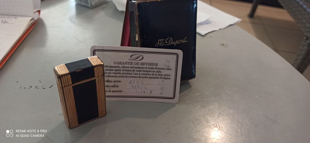 Briquet plaqu&eacute; or Dupont 