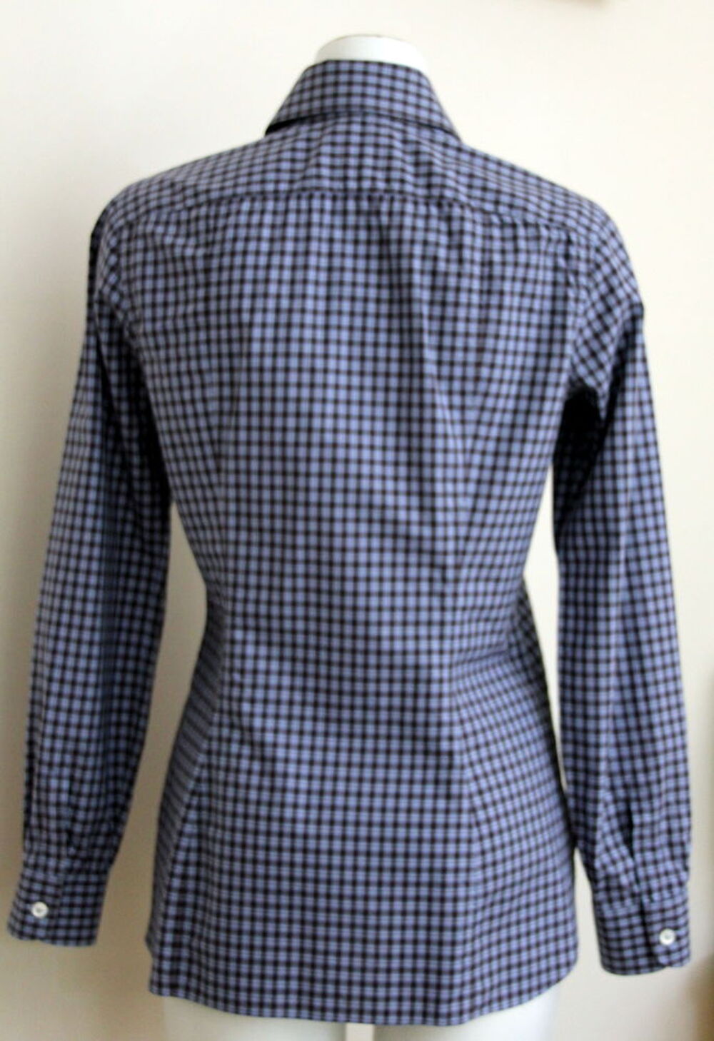 Chemise bleu &amp; marron CHARVET T.M soit 38/40 Fr Vêtements