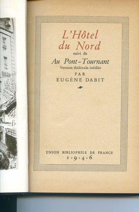L'hôtel du Nord - Eugène Dabit, 10 Rennes (35)