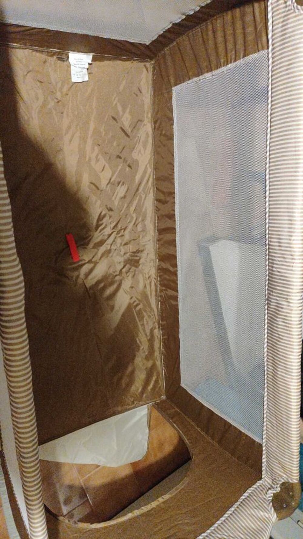 Lit parapluie avec vrai matelas Puériculture