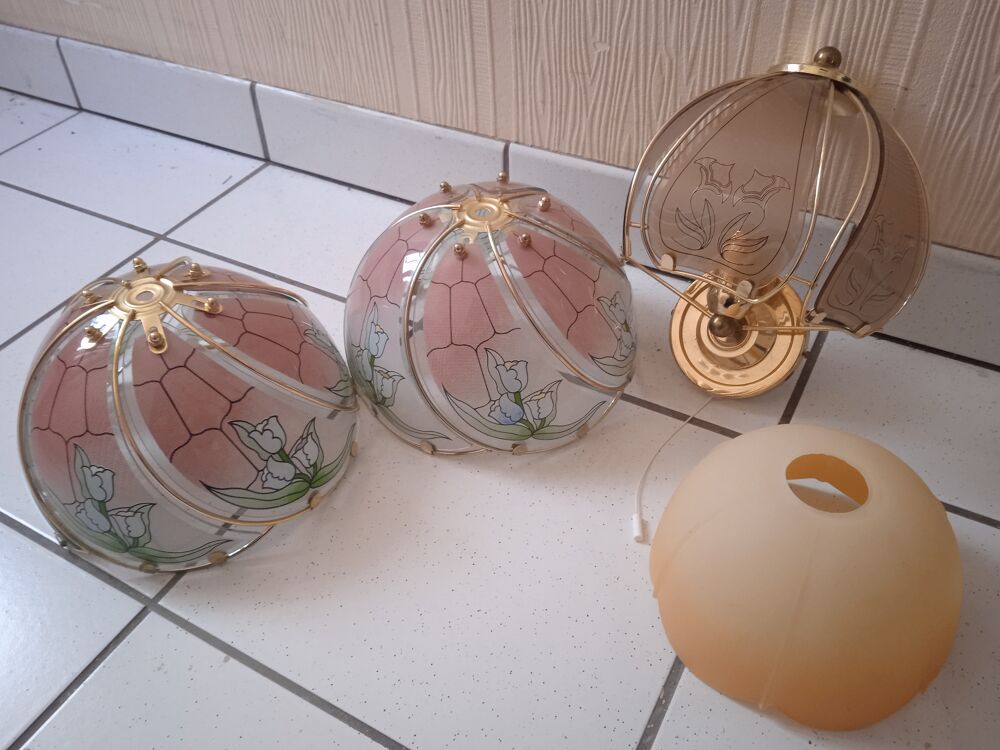 Abats jours ou lustres en verre Décoration
